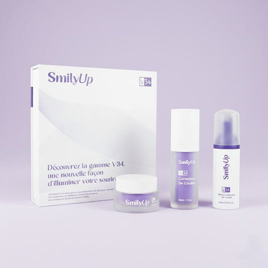 Pack Blanchiment Dentaire V34 SmilyUp — Sourire Éclatant Instantané